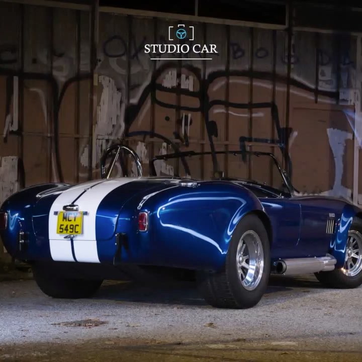 Nice shoot for Studiocar.. one beautiful Ac Cobra ! #lightpainting #Studiocar #A